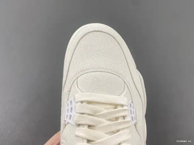 Cheap Kickmax Air AO2571-100 4 Jordan 'White' x Levi's 0609